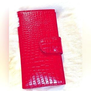 Vintage Red Leather Wallet